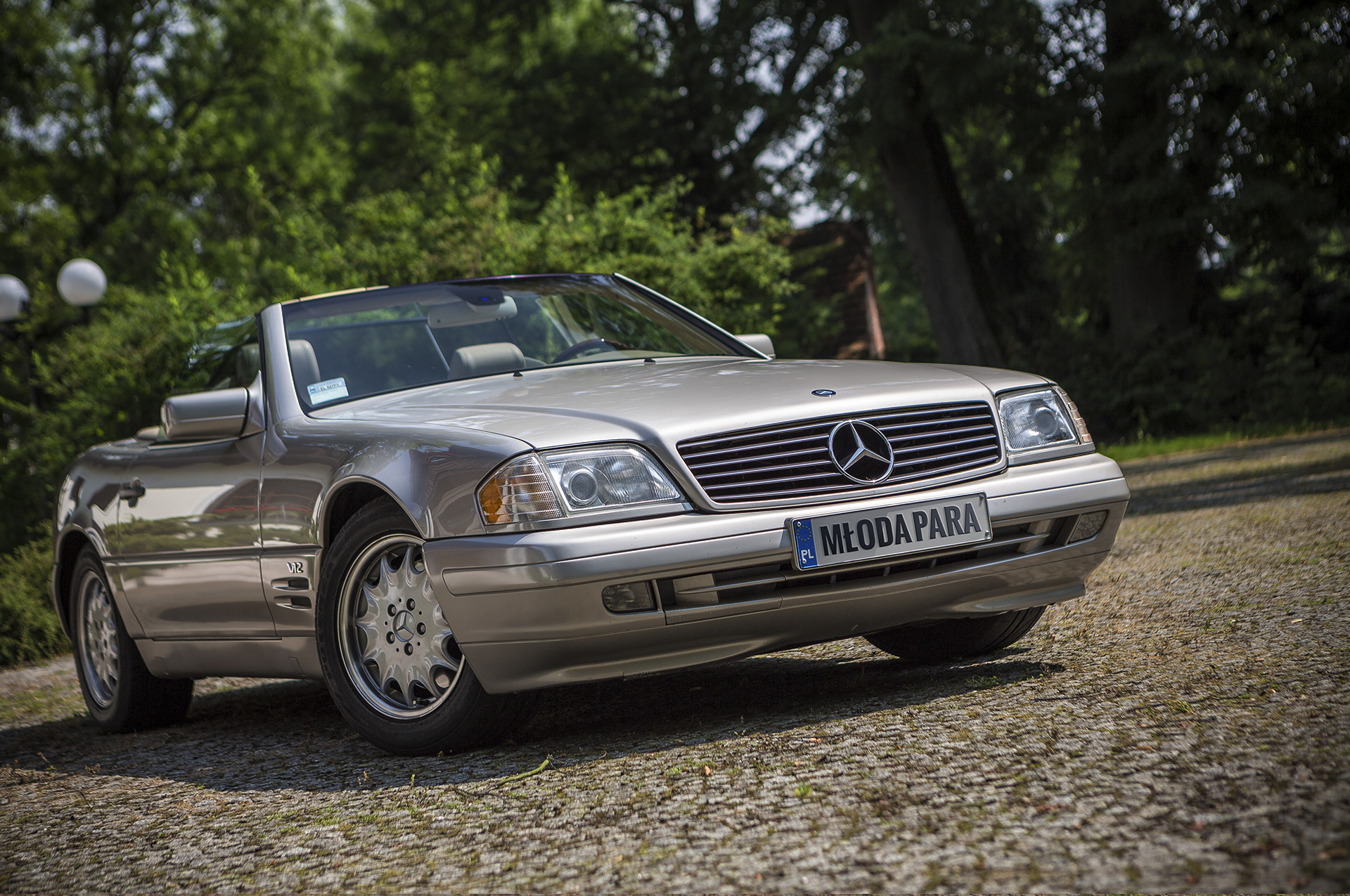 samochód do ślubu auto do ślubu v12 luksusowy mercedes