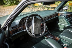 mercedes benz 560 sec c123 zielony auto na ślub