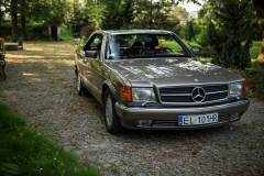 samochód do ślubu mercedes benz 560 sec