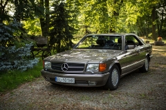 samochód do ślubu mercedes benz 560 sec