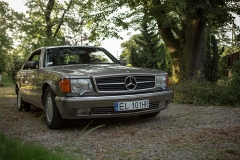 samochód do ślubu mercedes benz 560 sec
