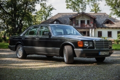 auto do ślubu samochód mercedes benz w126 sel