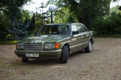auto do ślubu samochód mercedes benz 126 sel