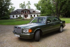 auto do ślubu samochód mercedes benz 126 sel