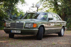 auto do ślubu samochód mercedes benz 126 sel