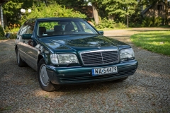 auto na ślub samochód mercedes benz w140 s500