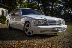 _samochód do ślubu mercedes benz w140 s klasa s600 na ślub