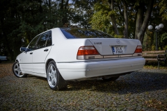 samochód do ślubu mercedes benz w140 s klasa s600 auto do ślubu