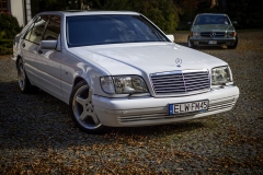 samochód do ślubu mercedes benz w140 s klasa s600 auto do ślubu