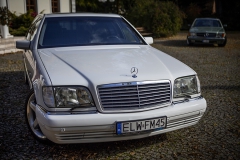 samochód do ślubu mercedes benz w140 s klasa s600 v12 do ślubu