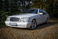 samochód do ślubu mercedes benz w140 s klasa s600 v12 do ślubu