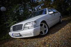 samochód do ślubu mercedes benz w140 s klasa s600 v12 do ślubu