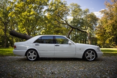 samochód do ślubu mercedes benz w140 s klasa s600 v12 do ślubu