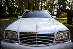 samochód do ślubu mercedes benz w140 s klasa s600 v12 do ślubu klasyk