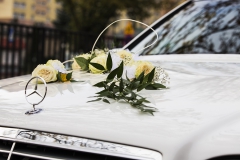 dekoracja auta na ślub
