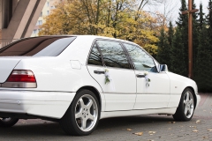 samochód na ślub mercedes w140 s600